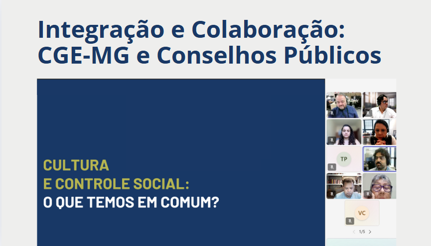 CGE-MG participa de reunião com novos conselheiros do Consec/Secult