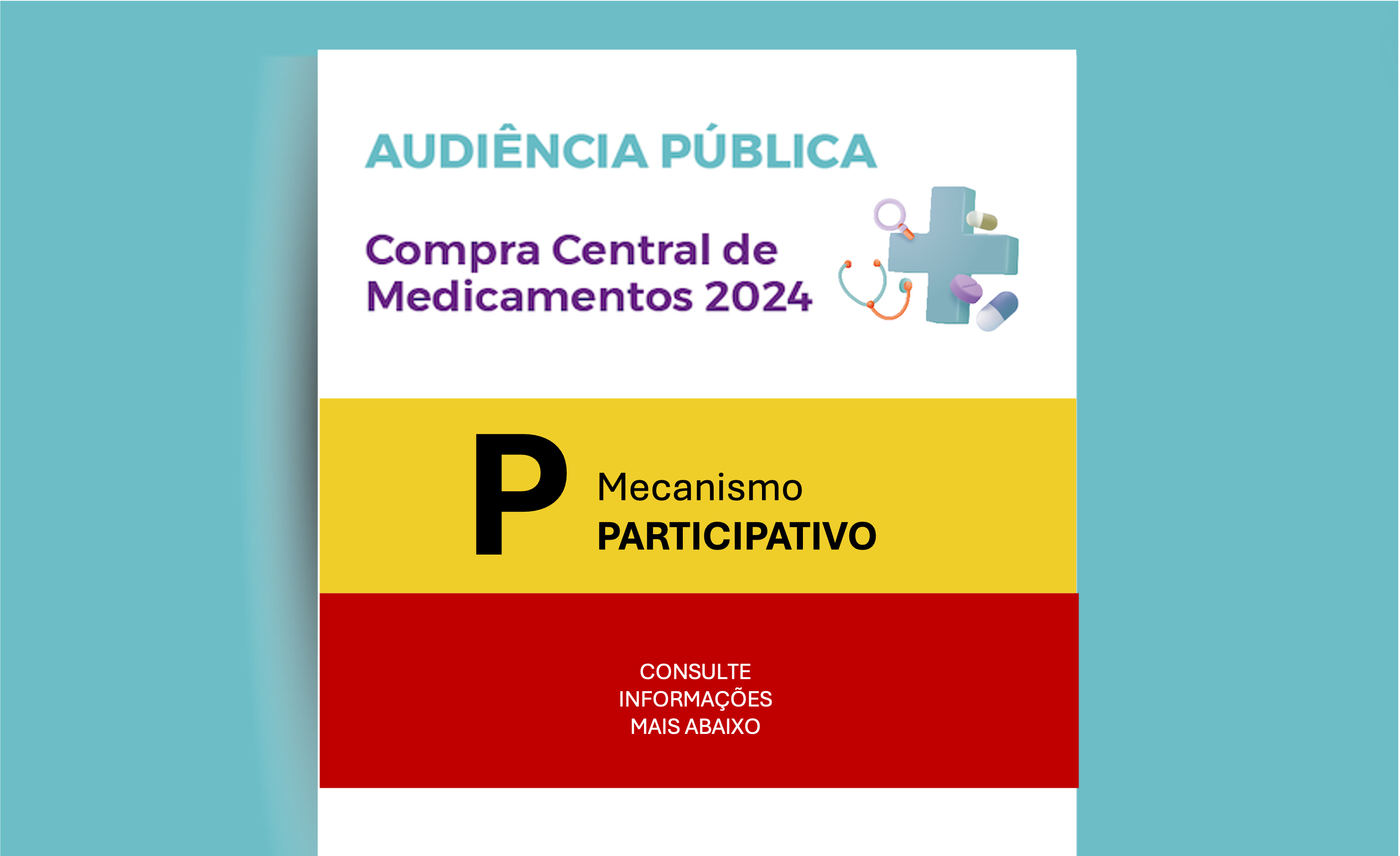 Aviso de Audiência Pública: Compra Central de Medicamentos 2024